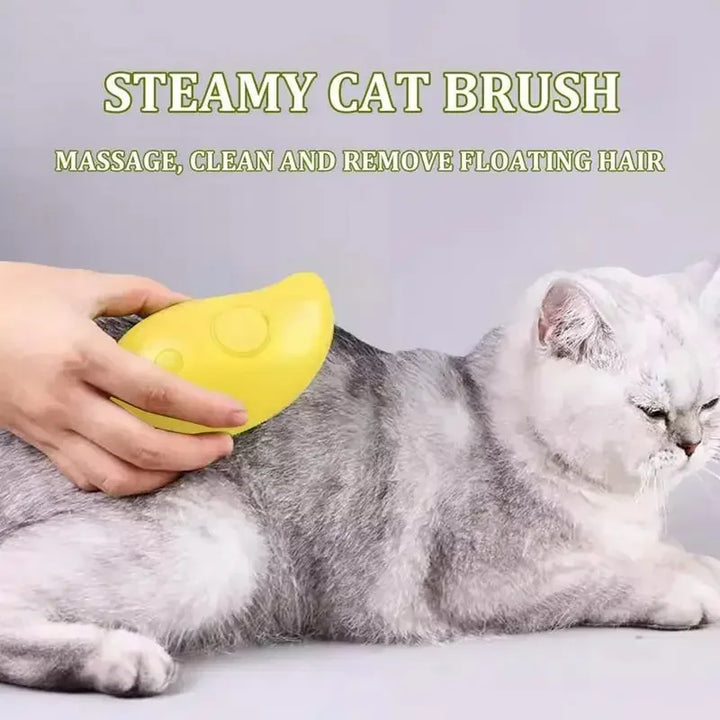 Cat Dog 3-in-1 Pet Grooming Brush: Electric Spray & Massage Comb