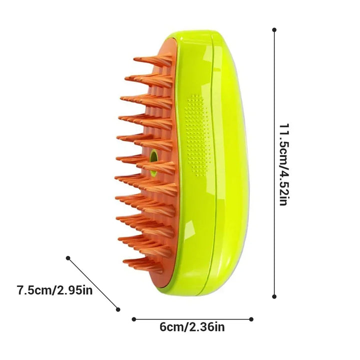 Cat Dog 3-in-1 Pet Grooming Brush: Electric Spray & Massage Comb