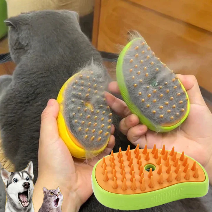 Cat Dog 3-in-1 Pet Grooming Brush: Electric Spray & Massage Comb